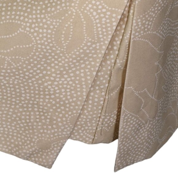 IZOD Floral and Dot Pattern Dressy Polyester Skort Beige and White Size 8 - Picture 3 of 10